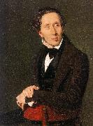 Christian Albrecht Jensen Portrait of Hans Christian Andersen oil on canvas